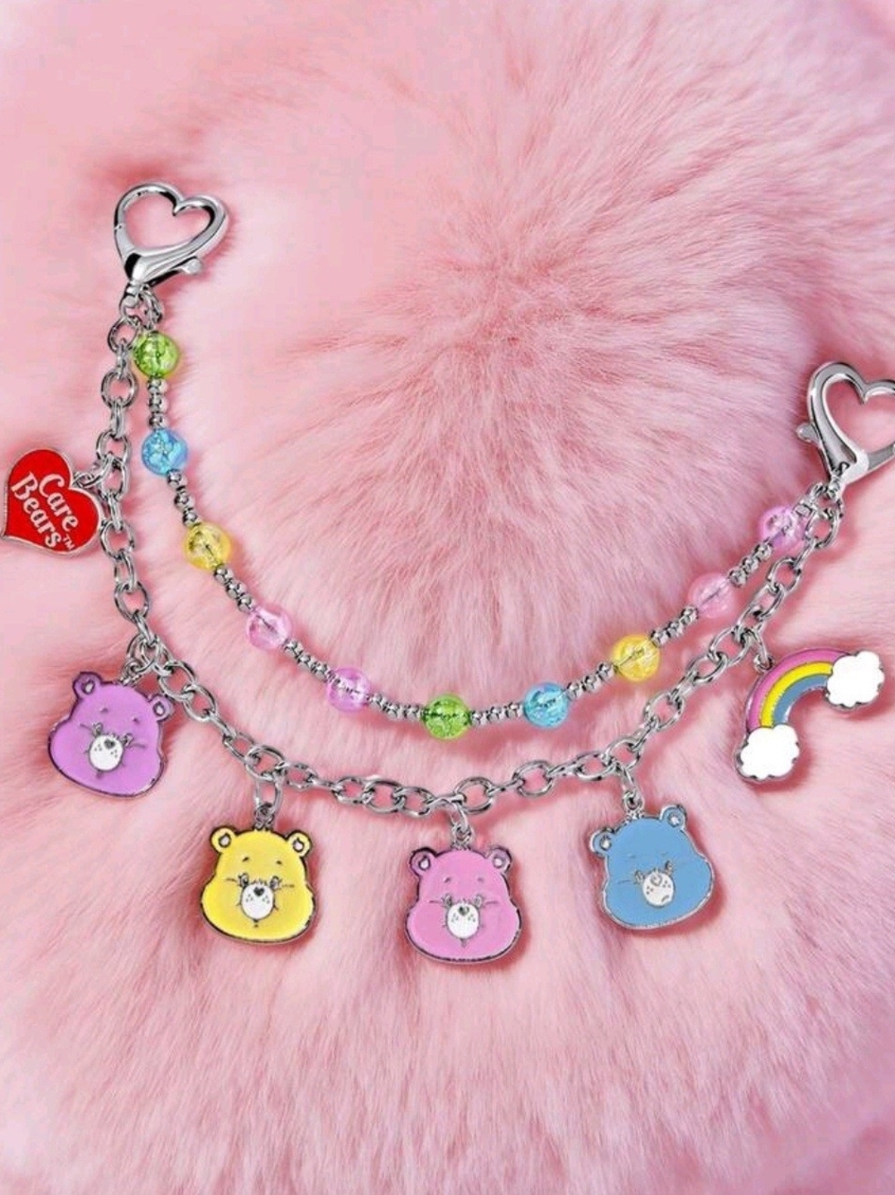 Care Bears Pastel Rainbow Charm Pink